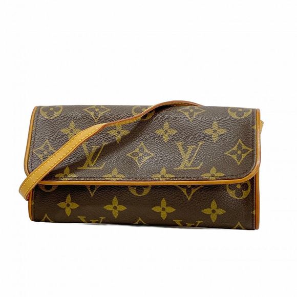 Louis Vuitton Monogram Pochette Twin PM Shoulder Bag M51854 Brown  Women's - Picture 1 of 10